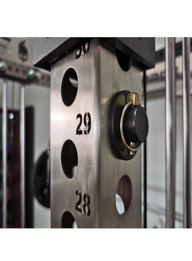 حامل تمارين القرفصاء HUVIOVED Power Cage، ملحق رياضي منزلي، يناسب رفوف 3x3 بفتحة 1 بوصة - Image 4