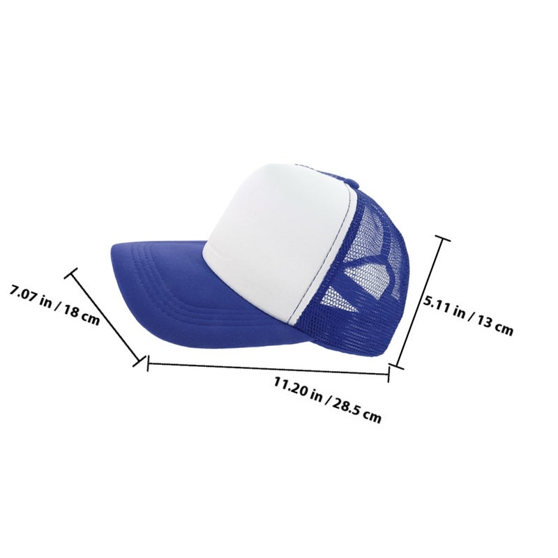 5pcs Heat Transfer Baseball Caps Blank Printing Mesh Design Sublimation Hats - Image 2