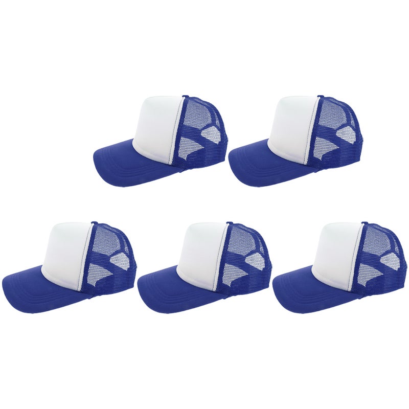 5pcs Heat Transfer Baseball Caps Blank Printing Mesh Design Sublimation Hats - Image 1