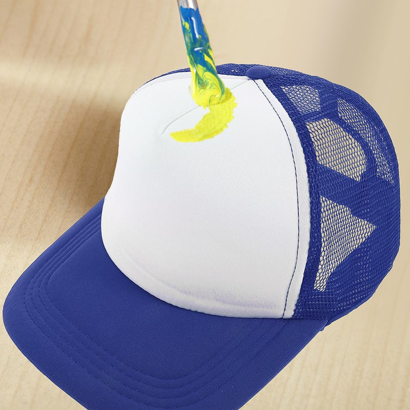 5pcs Heat Transfer Baseball Caps Blank Printing Mesh Design Sublimation Hats - Image 4