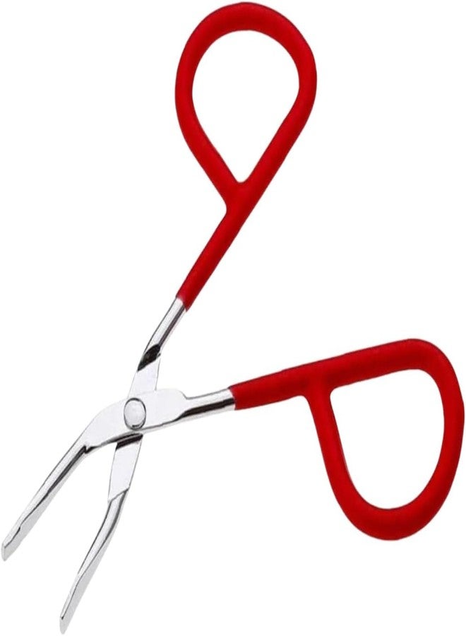 Junfamilee 1Pc Random Color Eyebrow Tweezer Stainless Steel Scissors Shaped Tweezer Slant Tip Tweezers Clip Hair Tweezers Beauty Tool for Women Girl Hair Removal - Image 1