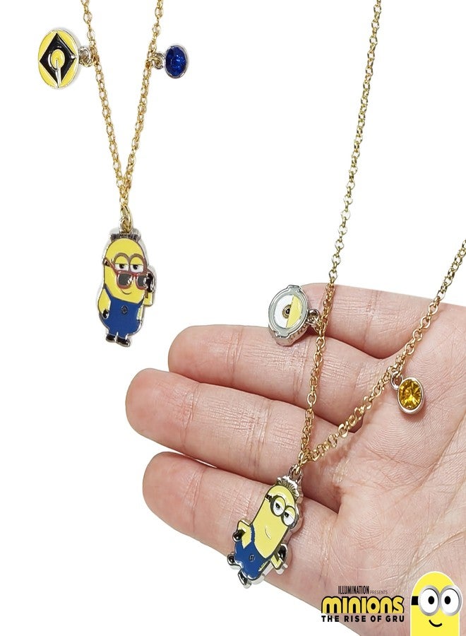 LUV HER Minions BFF Necklace Set, Girls and Boys Friendship Gift for Ages 3+ - Image 3