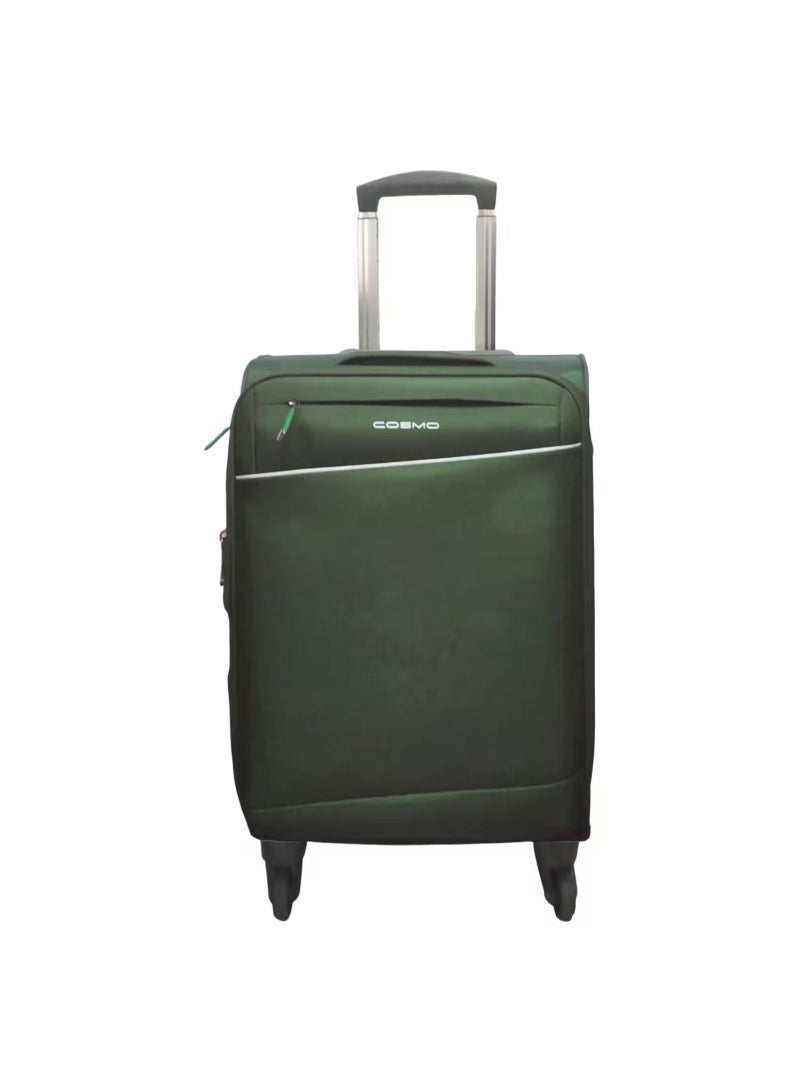 Cosmo Nova 4 Wheel Soft Trolley, 50 cm, Olive Green