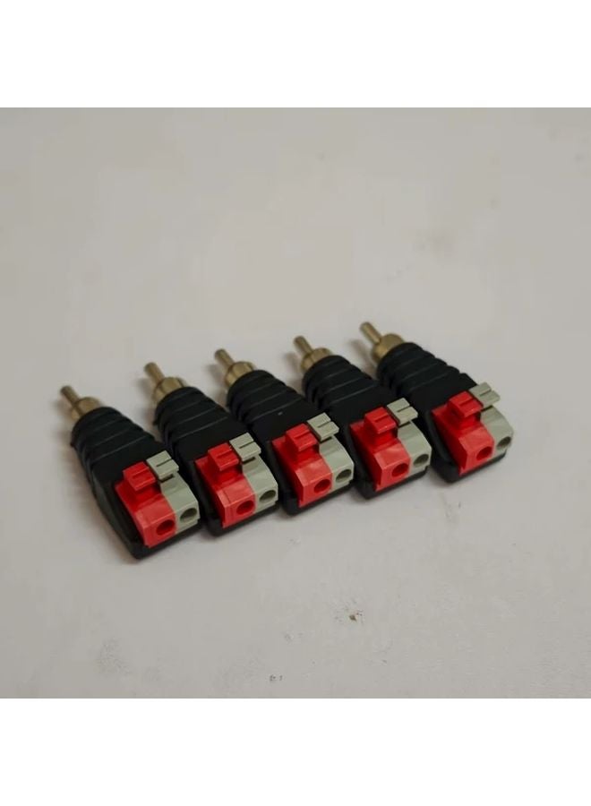 5Pcs RCA Female Audio Video Connector Set Press On Design No Welding Required - Image 5