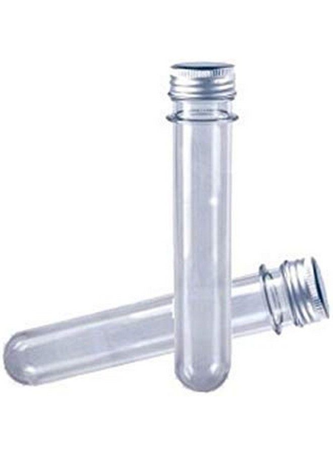ASTRQLE 6Pcs 100Ml 3.4Oz Clear Plastic Empty Refillable Test Tube Bottle Sample Cosmetic Candy Mask Bath Salts Vial Case Jar Pot Holder Container With Aluminum Cap - Image 1