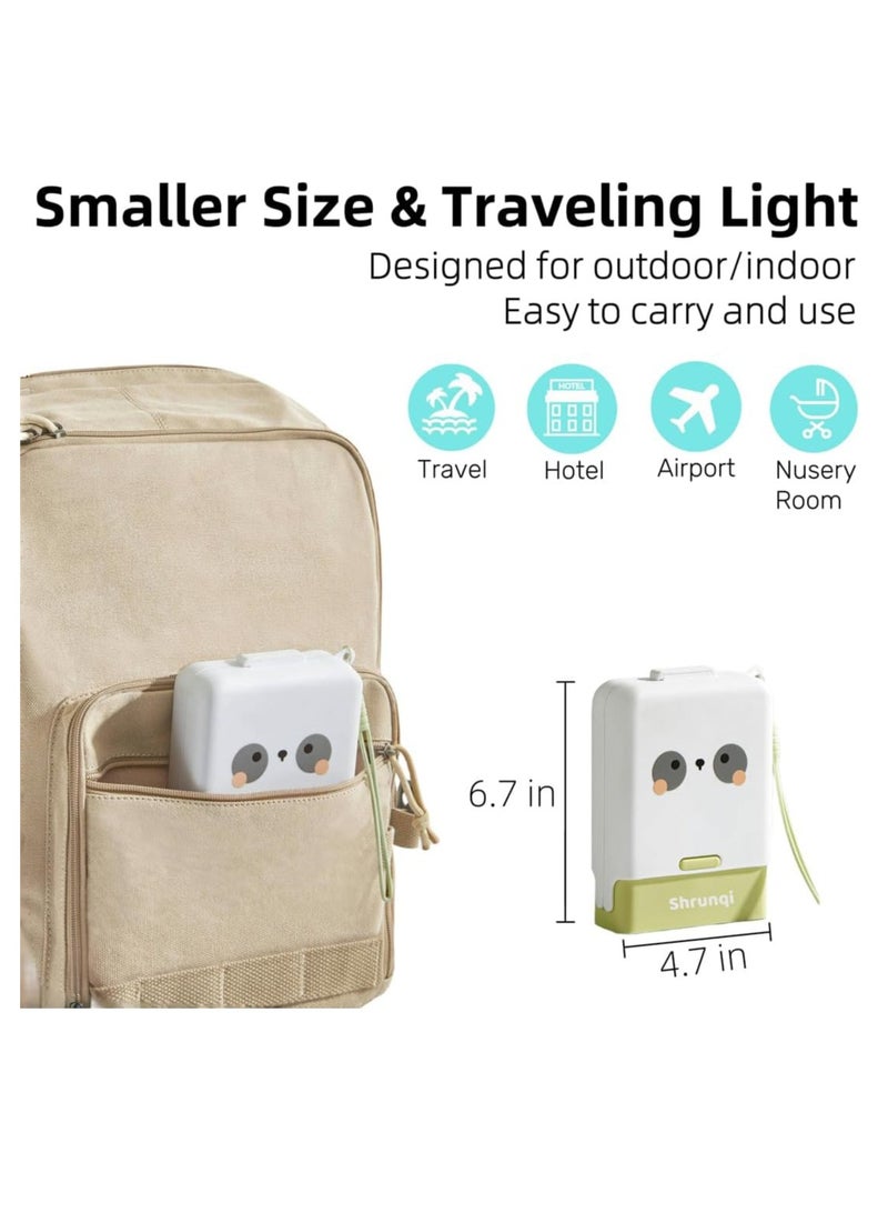 GUDOO مجموعة فرشاة زجاجات الأطفال المحمولة 7 في 1 مجموعة فرشاة تنظيف الزجاجات مع فرشاة زجاجة السيليكون فرشاة تنظيف الحلمة وفرشاة القش ورف تجفيف الزجاجات للسفر المنزلي - Image 5