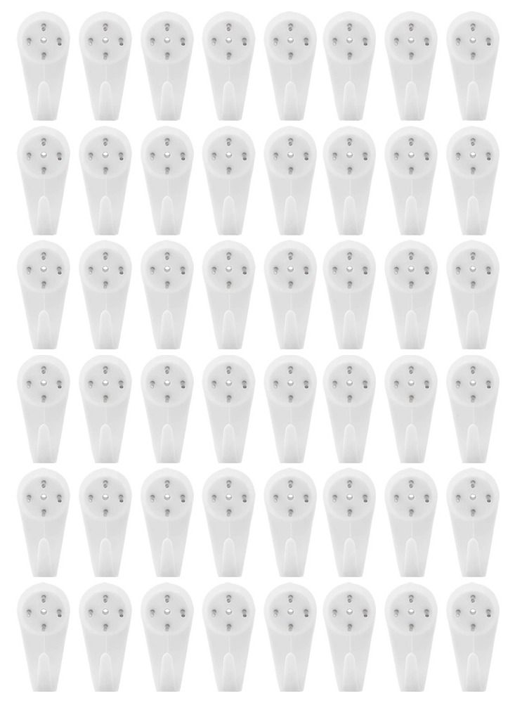 CATANES 48 Pack For Concrete Wall Hanging Hooks with Invisible Nails Large - Image 2
