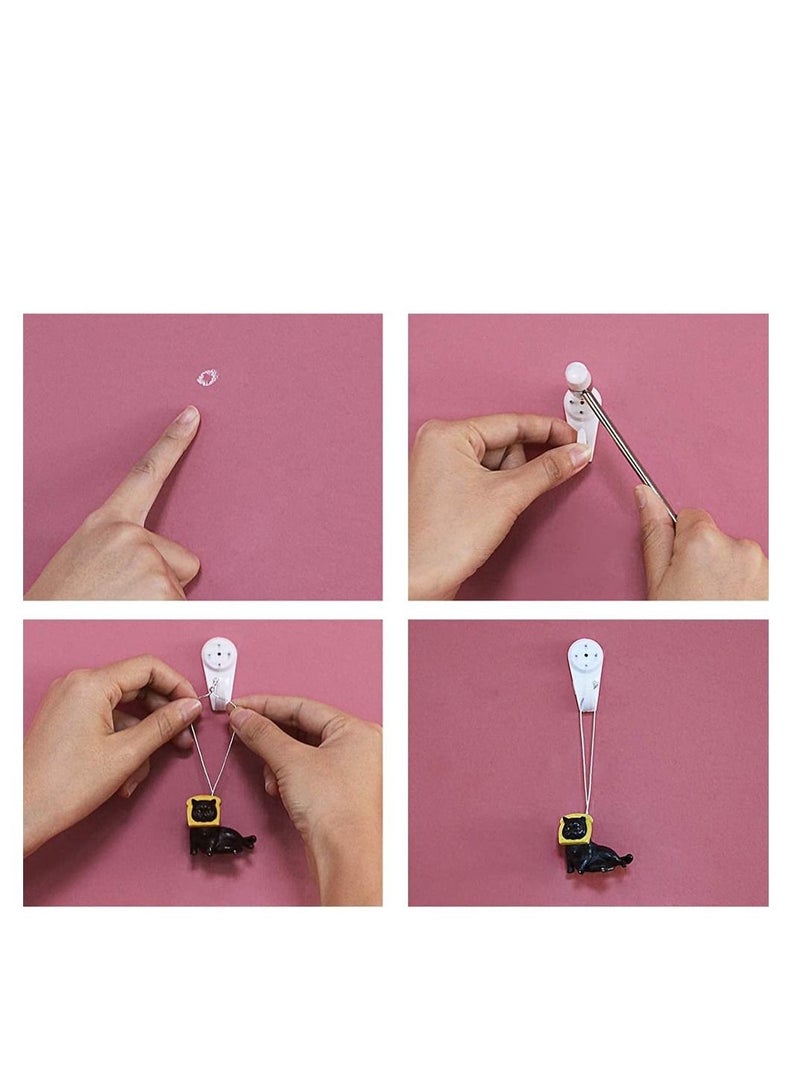 CATANES 48 Pack For Concrete Wall Hanging Hooks with Invisible Nails Large - Image 5