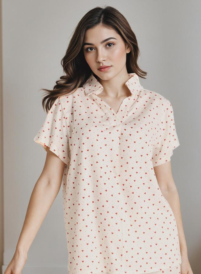 Splash FAV Pyjama Set Button-Down Shirt & Trousers Viscose - Image 2