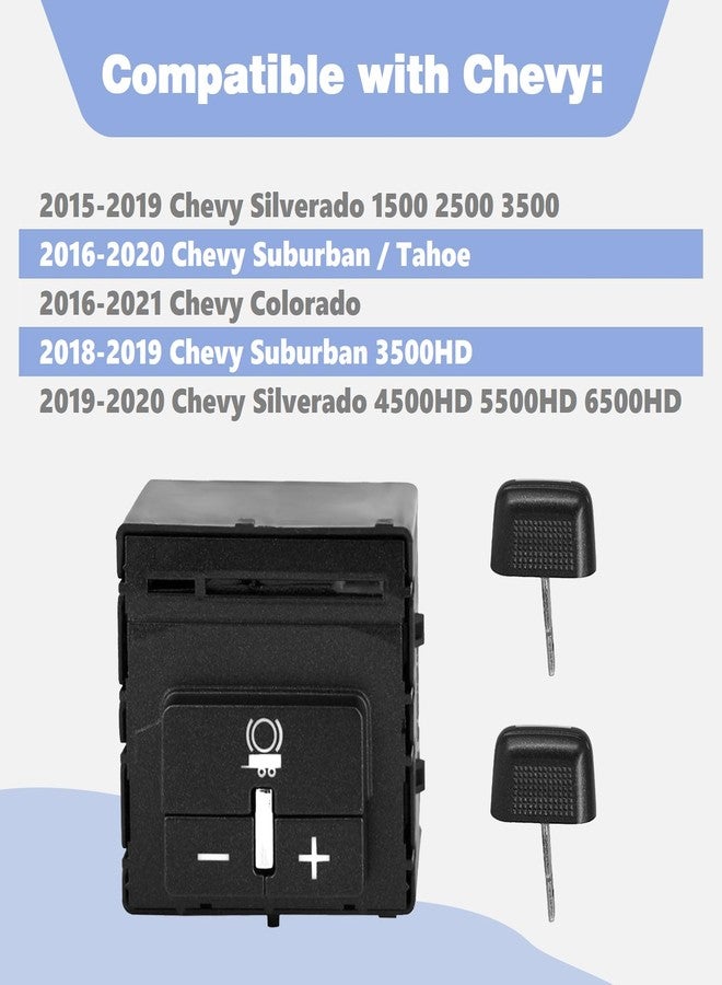 CULMKARI 84108373 Trailer Brake Control Switch Fits Chevy Colorado Silverado Suburban GMC Canyon Sierra Yukon 2014-2021 Replacement Part Number 23145874 601226 - Image 2