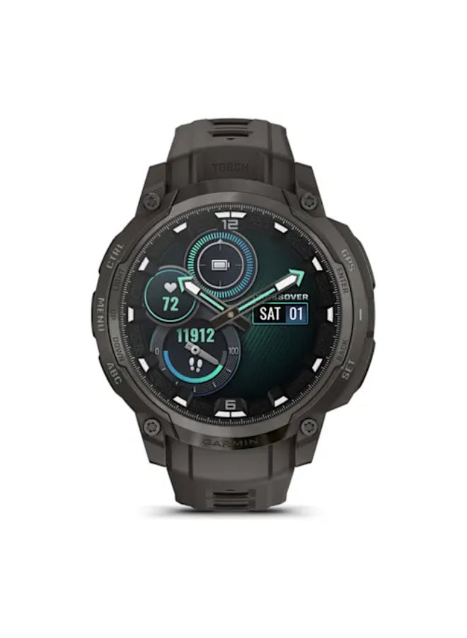 Garmin Instinct Crossover AMOLED, Rugged Hybrid GPS Smartwatch with Analog Watch Hands and Bright AMOLED Display, Charcoal with Charcoal Silicone Band Charcoal - Image 4