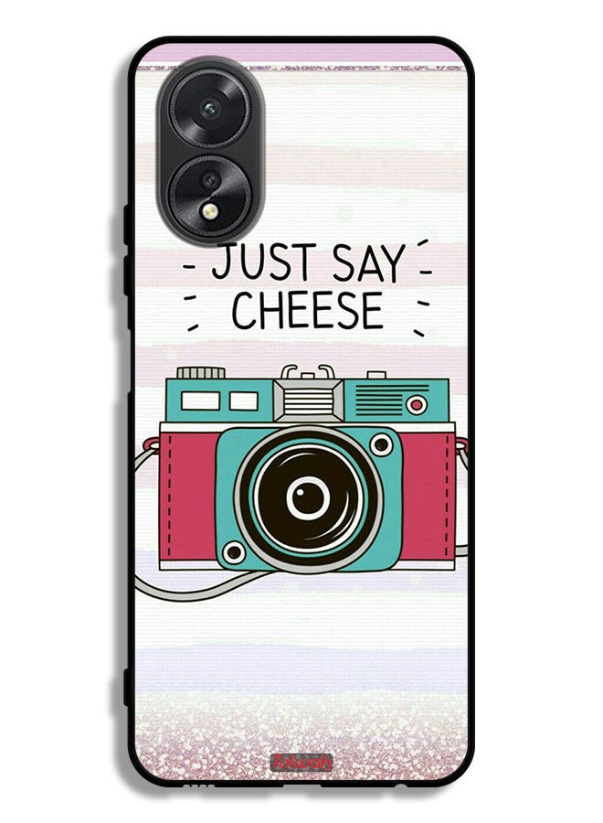 Tolwak Oppo A38 Protective Case Cover Just Say Cheese - Image 1