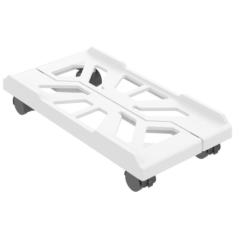Computer Stand: Adjustable Width 20cm To 28cm - Mobile Design With 360° Rotating Wheels Cooling Design With Multi-Hole Perforated For Home Office Use - Image 1