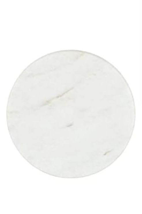 CHULO White CHKLA for Kitchen White Marble Roti MakerWhite Marble Chakla 9 Inch Diameter White Marble Chakla - Image 1