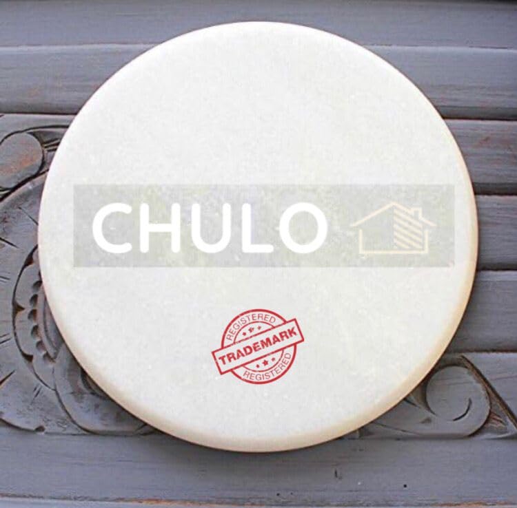 CHULO White CHKLA for Kitchen White Marble Roti MakerWhite Marble Chakla 9 Inch Diameter White Marble Chakla - Image 5