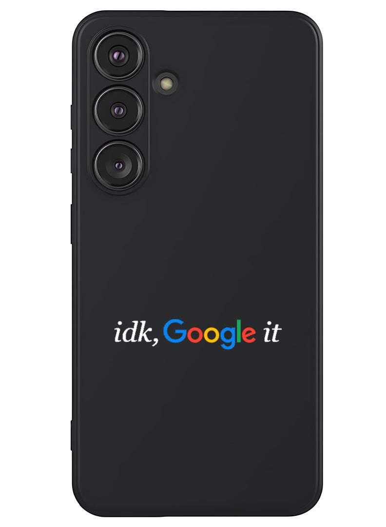 Theodor Protective Slim Fit Case Liquid Silicone Cover with Full Body Protection Anti-Scratch Shockproof Case For Samsung Galaxy S25 (Black) - Google it - White - Image 1