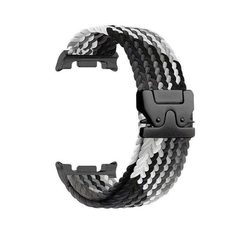 AD Black Nylon Loop Strap Smartwatch Band Compatible with Samsung Galaxy Watch 8 Classic with Adjustable Fit Replacement Strap for Daily Wear - Image 1