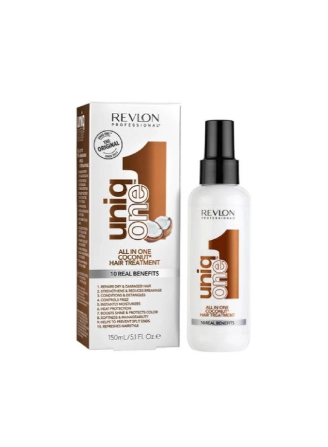 ريفلون يونيك ون بخاخ إصلاح الشعر بجوز الهند الكل في واحد 150 مل - Image 4