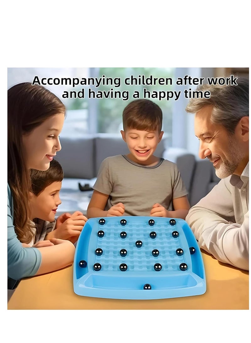 Magnetic Chess Game with New Pieces 2024 Family Game Board Tabletop Rock Puzzle for Christmas for Kids and Adults, by Quizd Fu, Child - Image 1