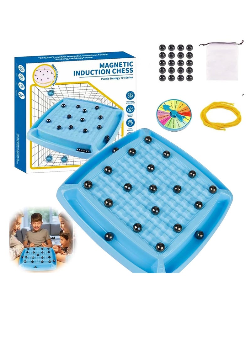 Magnetic Chess Game with New Pieces 2024 Family Game Board Tabletop Rock Puzzle for Christmas for Kids and Adults, by Quizd Fu, Child - Image 4