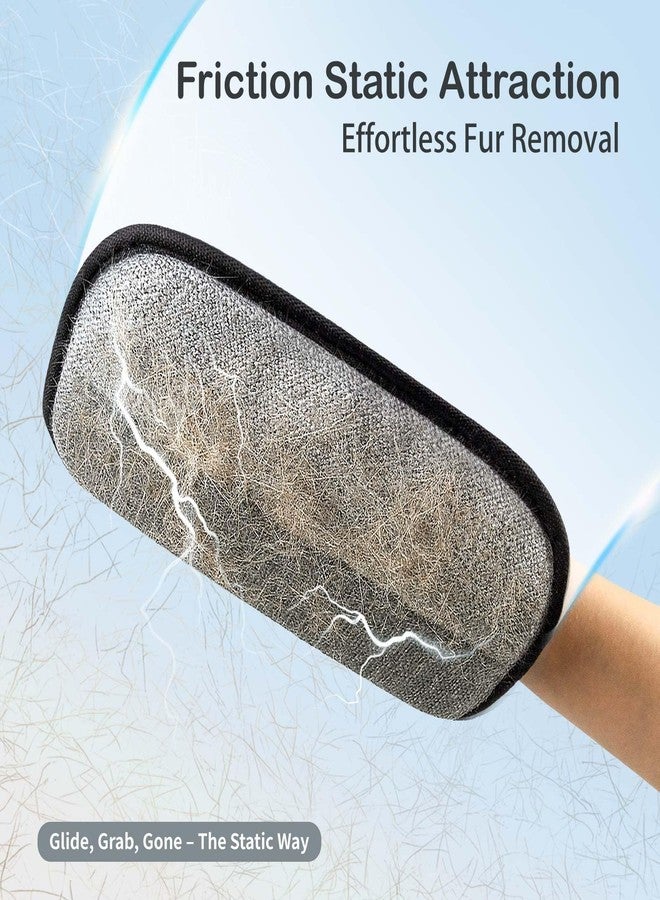 CARTZILLA Static Pet Hair Removal Gloves - Reusable Pet Hair Catcher Mitt for Dogs & Cats, Easily Lifts Fur from Furniture, Clothing, Carpets & Car Interiors - Image 2
