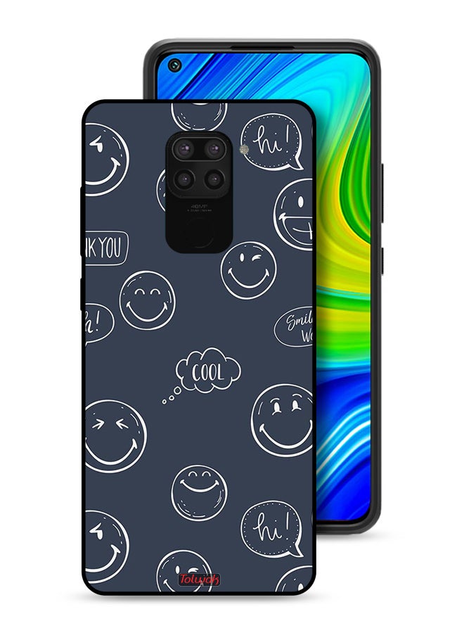 Tolwak Xiaomi Redmi Note 9 Protective Case Cover Cool Faces Tags - Image 1