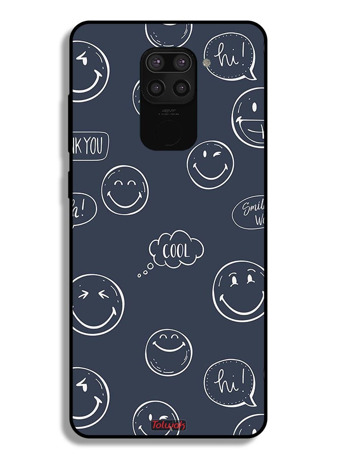 Tolwak Xiaomi Redmi Note 9 Protective Case Cover Cool Faces Tags - Image 2