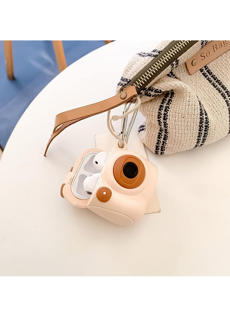 KASTWAVE Earphones Case for Airpods 1/2, 3D Fashion Cartoon Stylish Cute Funny Cartoon Camera Anti-Drop Earphones Protective Case with Keychain for Women Girls Teens Cartoon Camera - Image 4