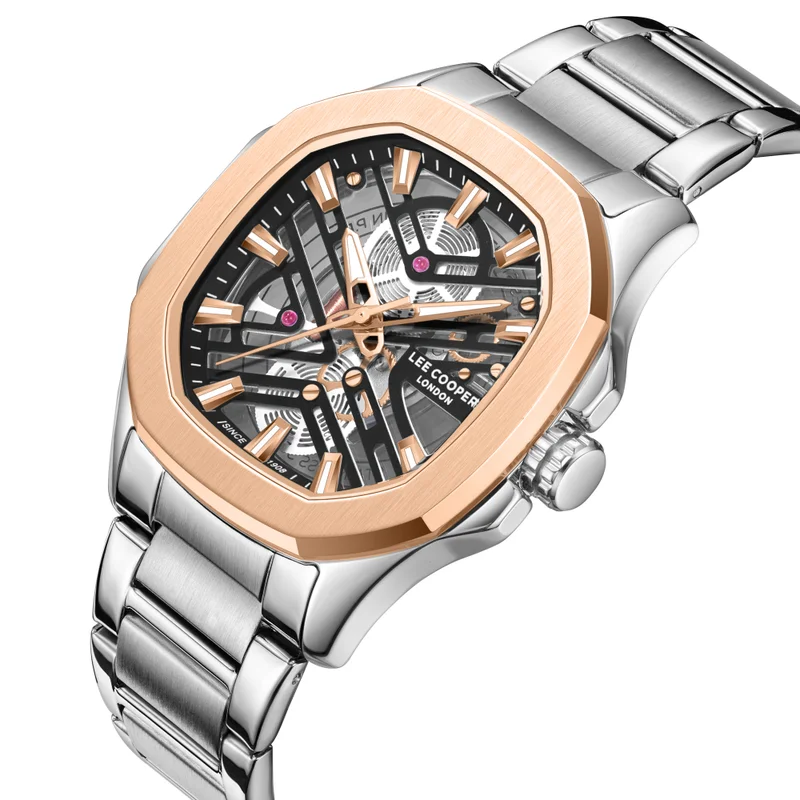 Lee Cooper Men's METAL Analog Watch LC08246.550 - 45,1X51,5 mm