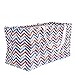 Household Essentials Household Essentials 2216 Krush Canvas Utility Tote | Reusable Grocery Shopping Bag | Laundry Carry Bag | Chevron  - Image 2