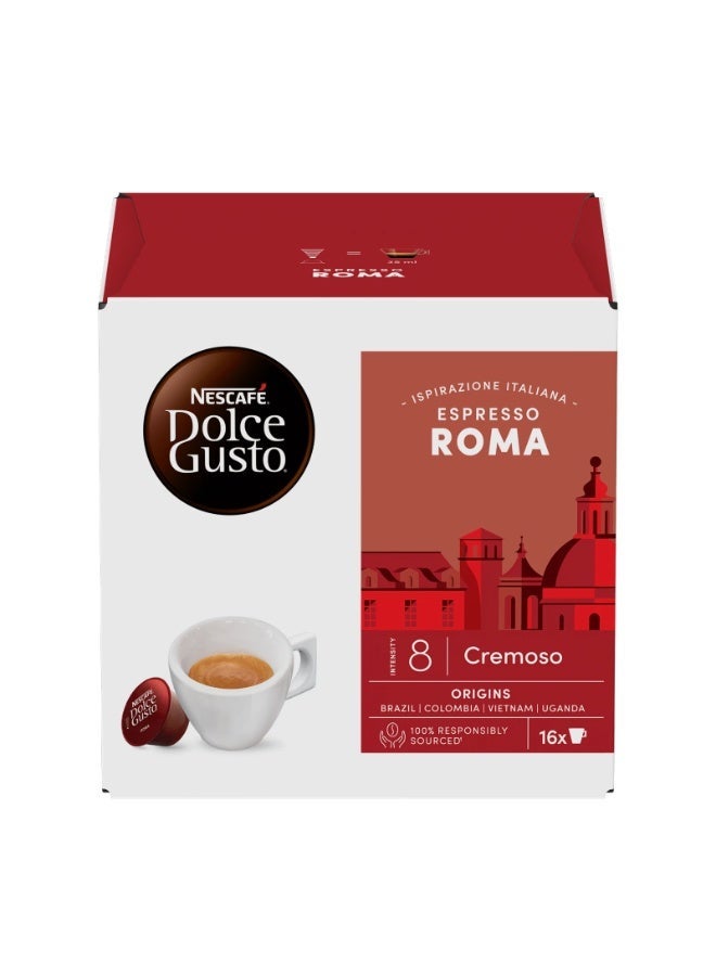 Nescafe Dolce Gusto Espresso Roma 16 Capsules 99.2grams Single - Image 1