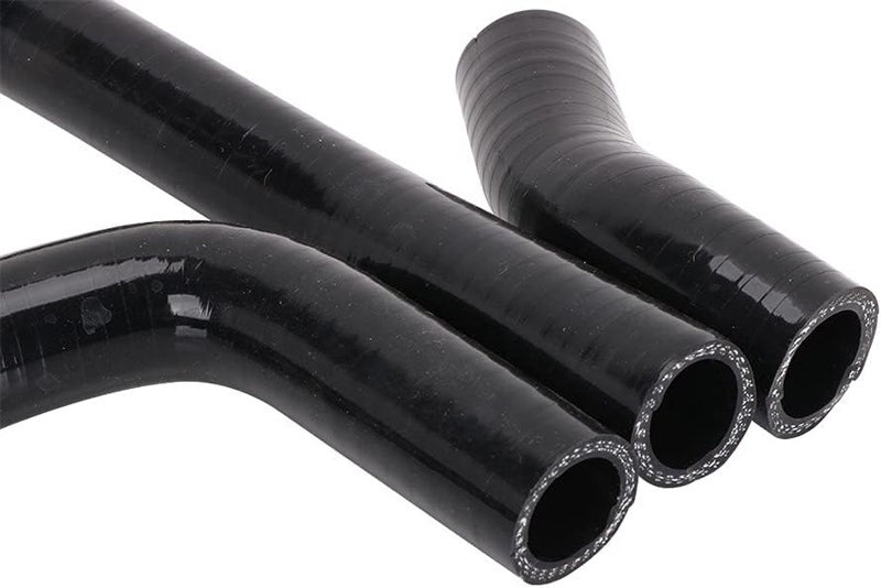 Wacece ATV Radiator Coolant Hoses Silicone for Raptor 700 700R YFM 700 2006-2024 Black - Image 3