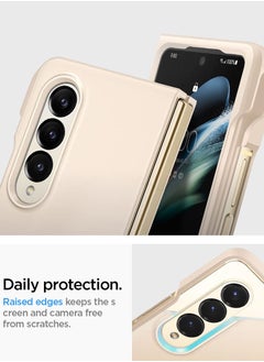 Spigen Thin Fit P Samsung Galaxy Z Fold 4 Case Cover with S Pen Holder (S-Pen Not Included) - Pearled Ivory  - Image 5