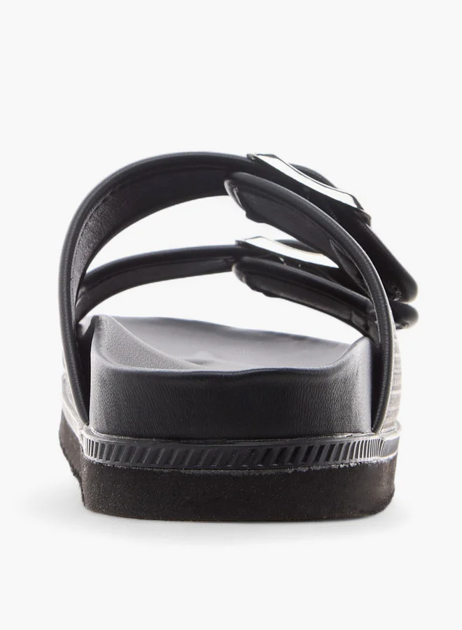 Celeste Women's Buckle Accent Slip-On Sandals