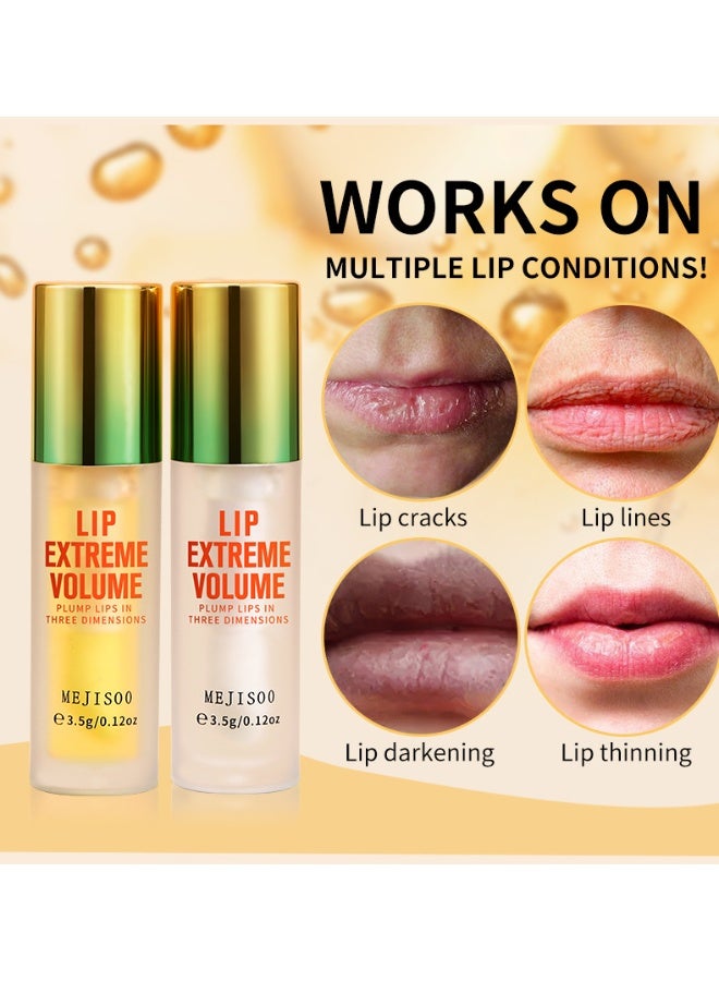 ميجيسو Day and Night Dual-bottle Lip Plumping Serum Set,Enhances Lip Contour and Provides Hydration. - Image 1