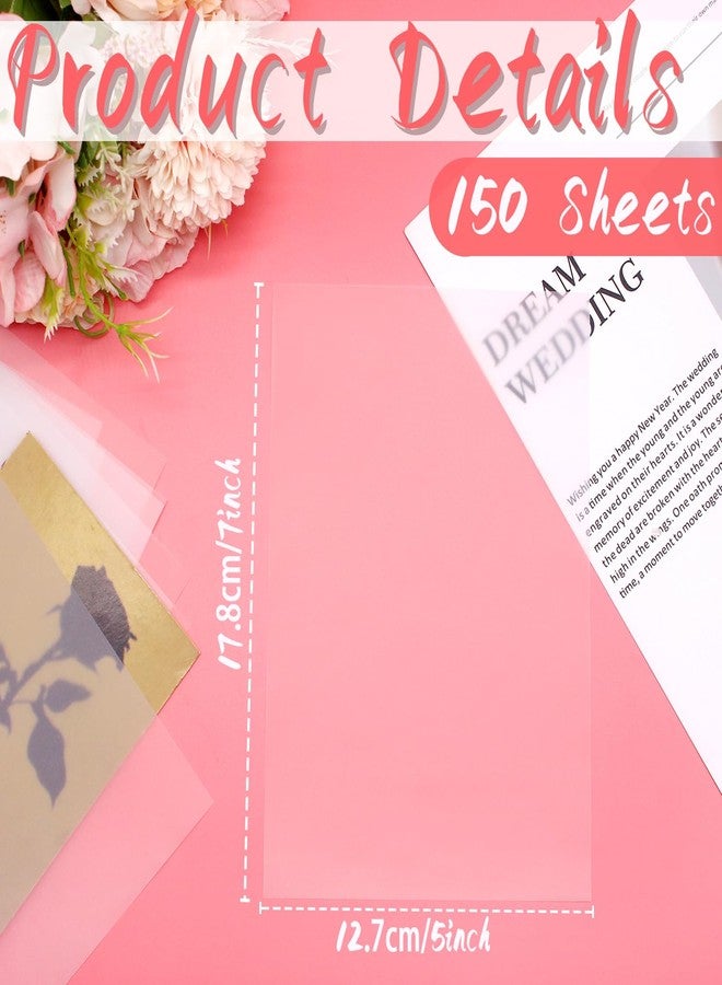Benvo Vellum Paper Sheets 150-Pack, Printable & Traceable for Elegant Wedding Invitations, Photo Overlays, DIY Party Invites & Crafts Drawing(Translucent, 5 x 7 Inch) - Image 2