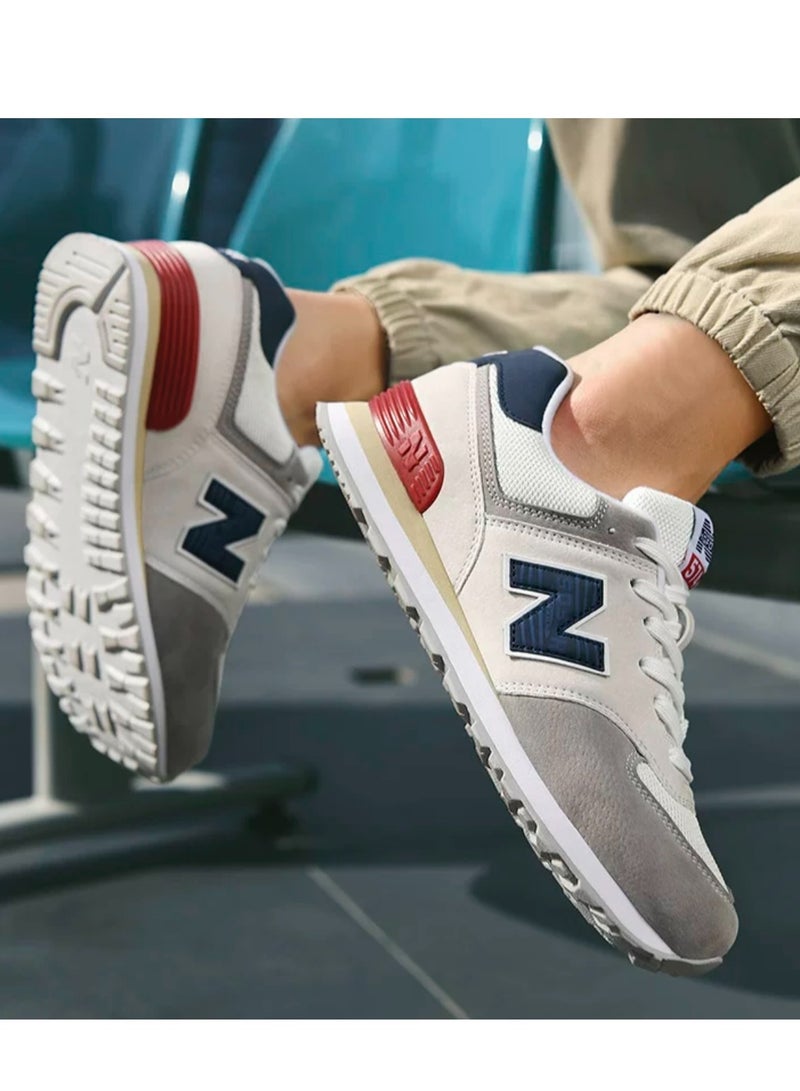 New Balance 574 Low Top Sneakers Blue/Red/Grey  - Image 3