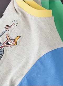 JAM Knit f/slv  t-shirt with print at front  - Image 4