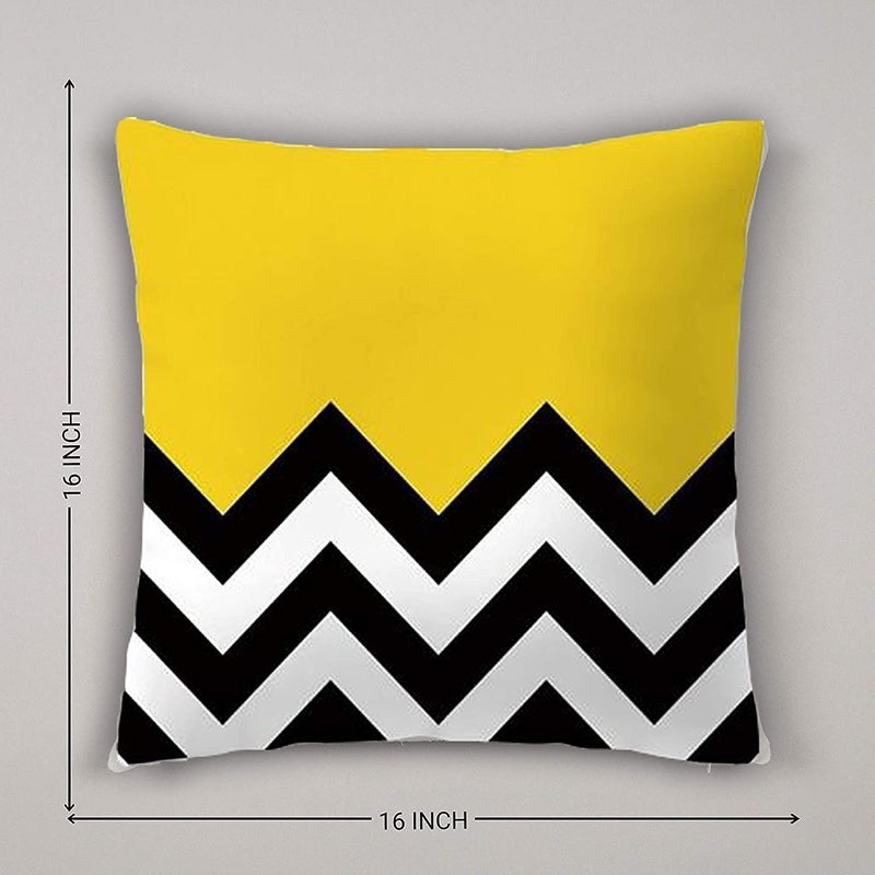 A CUBE LUXURY SOLUTIONS A CUBE LUXURY SOLUTIONS Design Cushion Cover Set of 5 16x16 Inches Off White  - Image 3