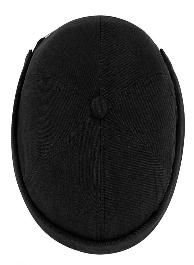 PTDTSHOU Brimless Hats for Men Women Buckle Docker Cap Adjustable Beanie Skullcap Black - Image 3