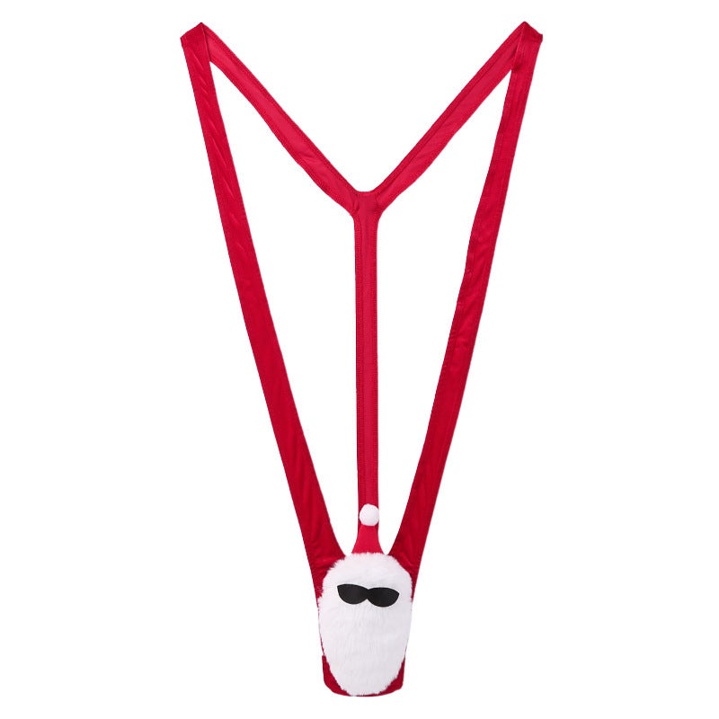 Yurui Lingerie New Deep V Santa Claus Strap Jumpsuit Elastic Jumpsuit - Image 4