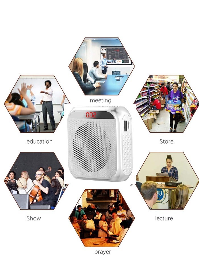 KASTWAVE Portable Rechargeable Voice Amplifier with Wired Microphone Headset - Image 3