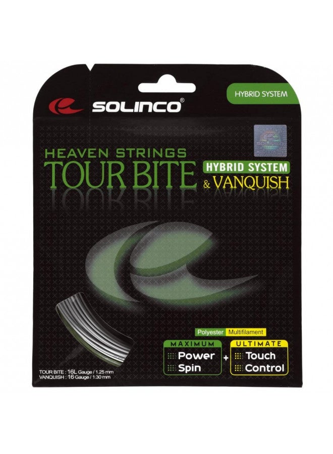 Solinco Solinco Tour Bite+Vanquish Hybrid Tennis String Set-16L+16  - Image 1