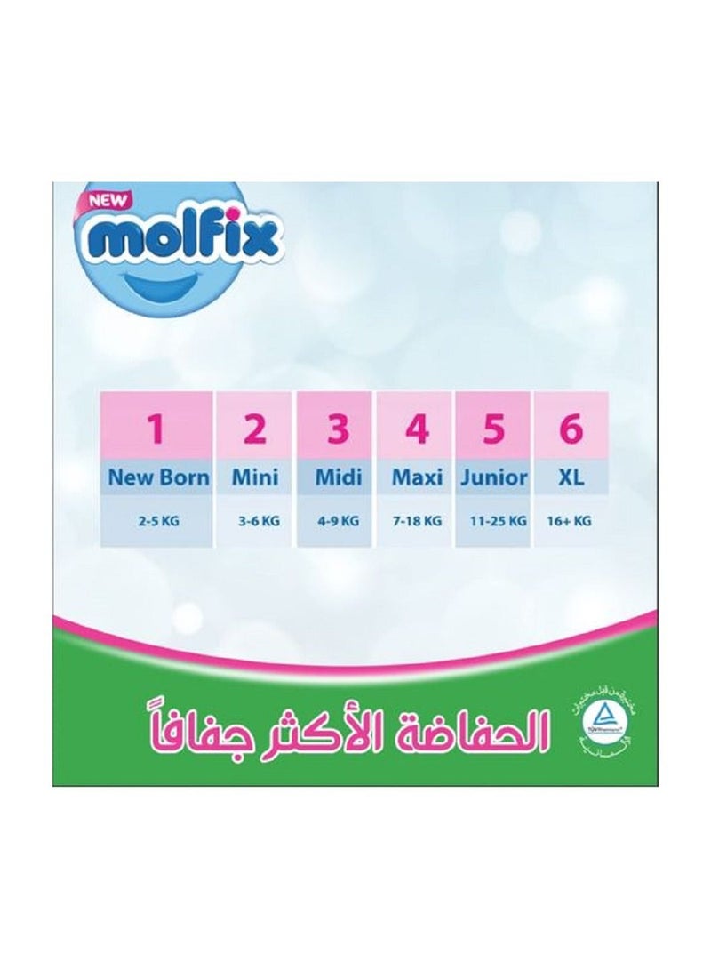 Molfix Diapers With 3D Technology - Jumbo Economy Pack 58 Pcs - Size 3 - Image 2
