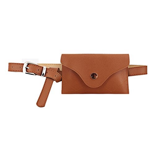 Lobagve Women Mini Envelope Flap Faux Leather Fanny Pack Waist Bag Handbag Clutch Cell Phone Pouch - Image 1
