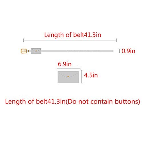 Lobagve Women Mini Envelope Flap Faux Leather Fanny Pack Waist Bag Handbag Clutch Cell Phone Pouch - Image 5