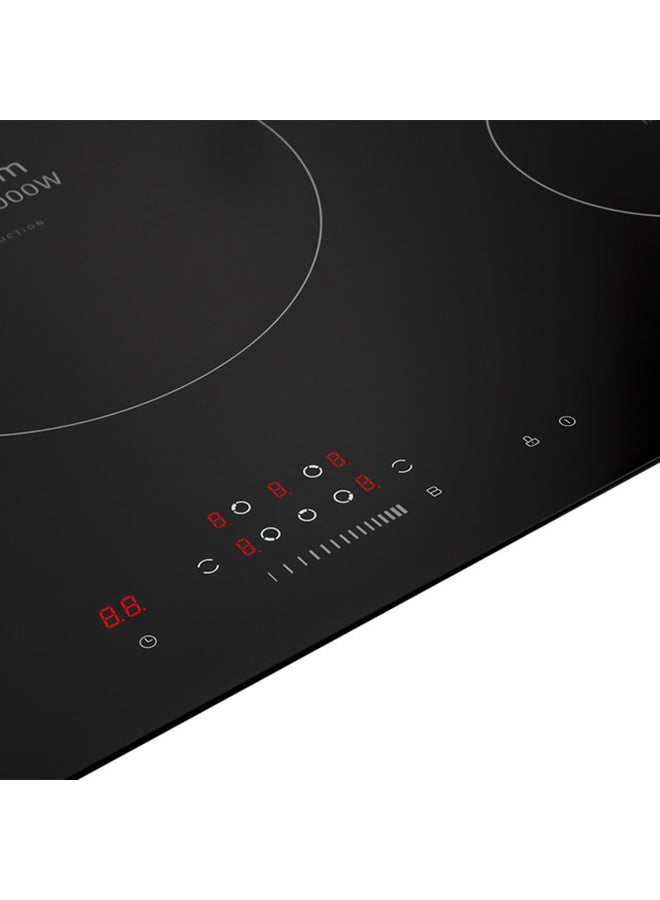 evvoli Bulit-In Induction Hob 5 Burners Soft Touch Control With 9 Stage Power Setting And Saftey Switch 9400 W EVBI-IH905B Black - Image 4