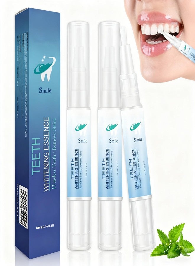 DRTRU Teeth Whitening Essence Pen - Reduces Teeth Stains and Yellowing, Travel-Friendly Tooth Whitening Pen with Mint Flavor, Gentle on Sensitive Teeth Care (3pcs - Image 1
