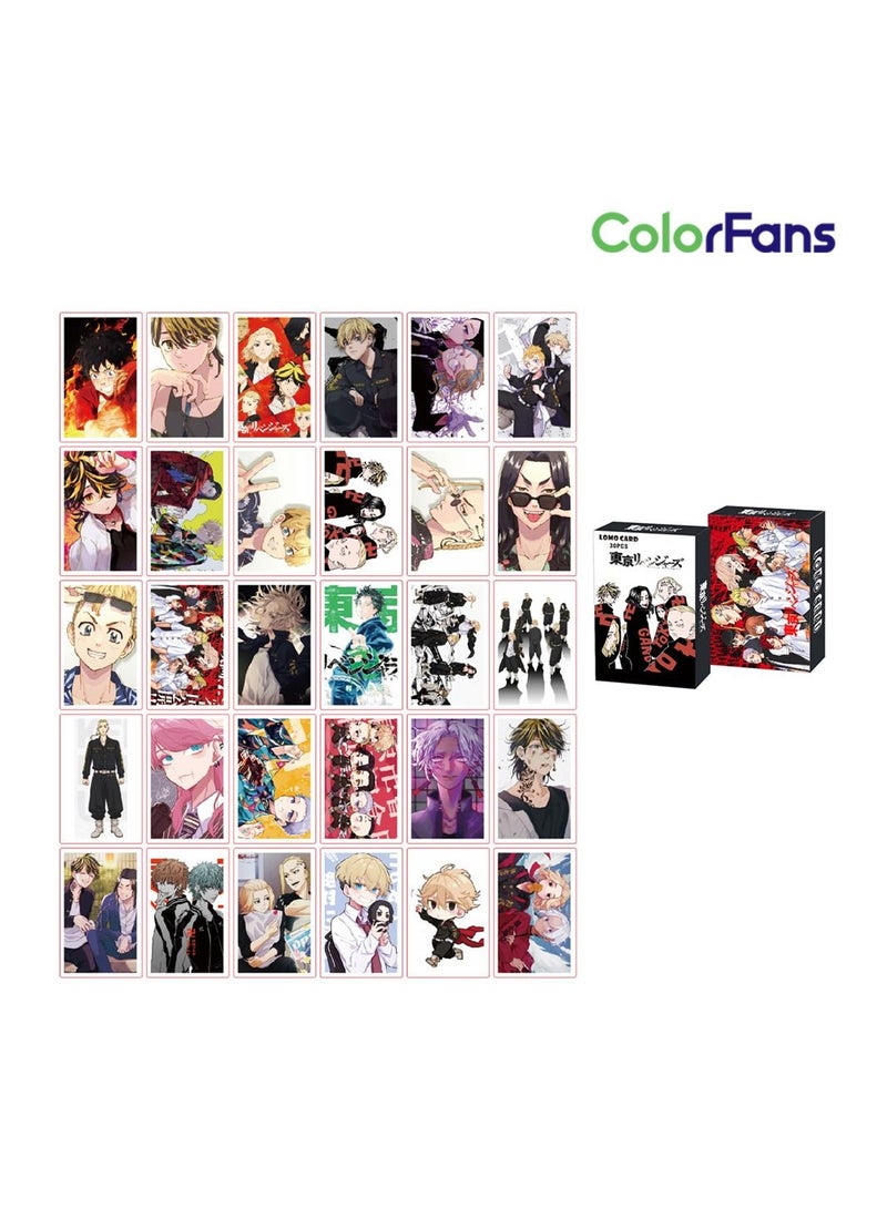 Color Fans 30 قطعة من بطاقات لومو أنيمي طوكيو ريفينجرز اللطيفة - Image 2