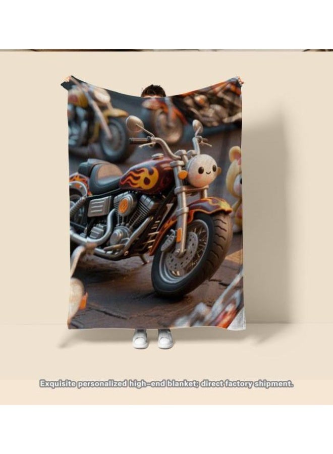 general Baby and children's cartoon flannel thin blanket (warm and comfortable, suitable for sleep, game use) 70cm*100cm - Image 3